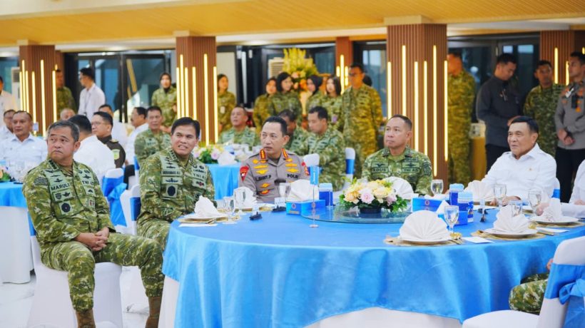 Kapolri Hadiri Silaturahmi Strategis Pimpinan Lembaga Negara di Mabes TNI AL