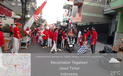 Semarak HUT RI ke-81 di RW 05 Wonorejo: Warga Gelar Jalan Sehat hingga Tasyakuran Sederhana Tapi Meriah