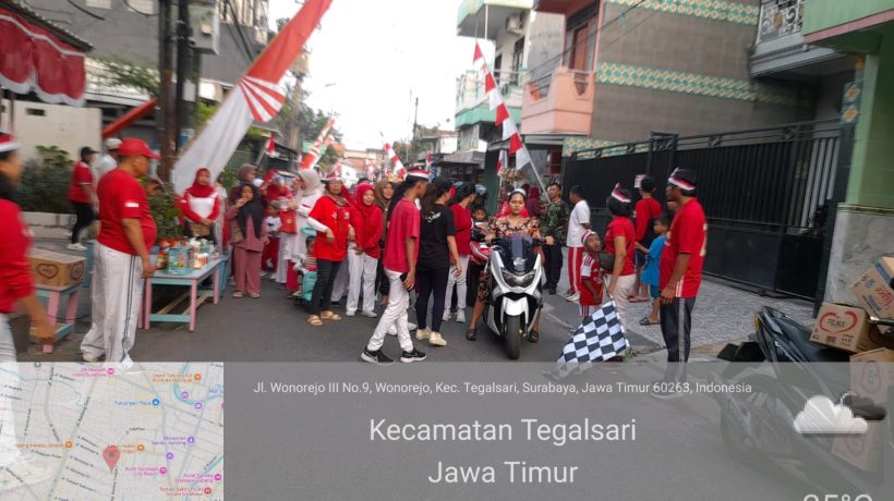 Semarak HUT RI ke-81 di RW 05 Wonorejo: Warga Gelar Jalan Sehat hingga Tasyakuran Sederhana Tapi Meriah
