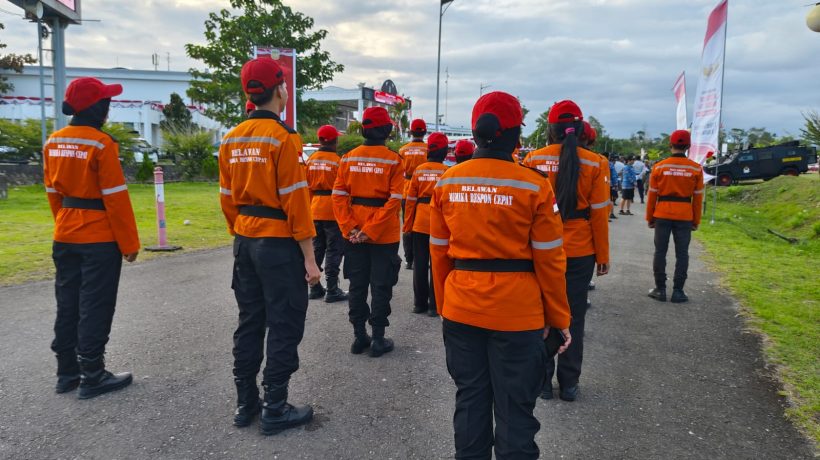 Satu-satunya Ormas Relawan yang Diundang, Relawan Mimika Respon Cepat Kirim 22 Personel Ikuti Upacara HUT ke-81 RI