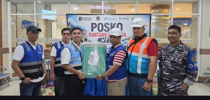 KSOP Utama Tanjung Perak dan Pelindo Group Kirim Bantuan Kemanusiaan Korban Gempa NTT Lewat MV Tidar