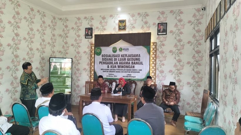 Pengadilan  Agama Bangil dan KUA Winongan Jalin Sinergi Pelayanan
