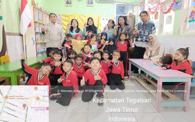 Tumbuhkan Budaya Literasi Sejak Dini, Dispusip Surabaya Edukasi Siswa TK Tunas Adipura