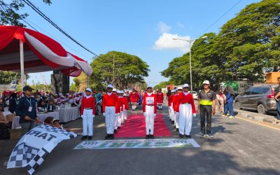 Ratusan Regu Meriahkan Gerak Jalan Kemerdekaan RI ke-81 di Kecamatan Gempol