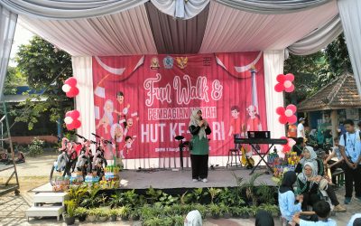 Semarakkan Kemerdekaan RI dan Maulid Nabi, SMPN 1 Bangil Gelar Fun Walk hingga Bazar UMKM