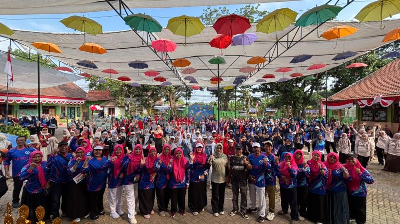 FK3S dan Korwilcam Beji Gelar Jalan Sehat Bersama Dinas Pendidikan Kabupaten Pasuruan