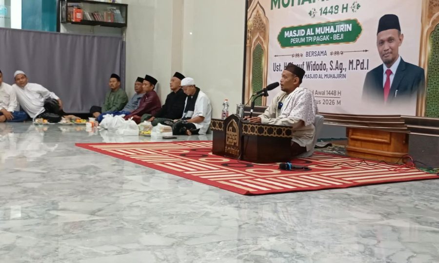Peringati Maulid Nabi 1448 H di Masjid Al Muhajirin Beji, Ustaz Yusuf Widodo Ajak Jemaah Teladani Akhlak Rasulullah