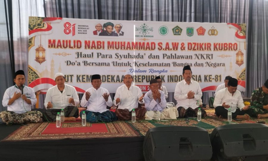 Semarakkan HUT ke-81 RI dan Maulid Nabi, KUA Winongan Gelar Rangkaian Kegiatan Hingga Doa Kebangsaan