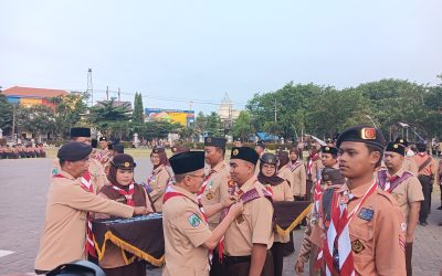 Peringati HUT Pramuka ke-65, Kamabigus SDN Ngadirejo I Tutur Raih Penghargaan Pancawarsa I