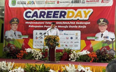 Bupati Rusdi Sutejo Buka ‘Career Day’ SMKN 1 Bangil, Jembatani Lulusan SMK/SMA Menuju Dunia Kerja