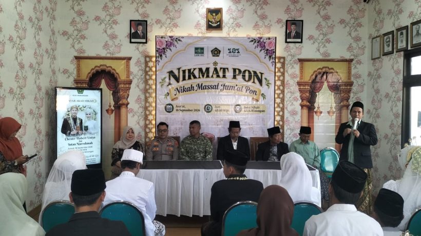 Peringati Hari Jadi Pasuruan dan Harlah NU, KUA Winongan Gelar Nikah Massal 23 Pasangan