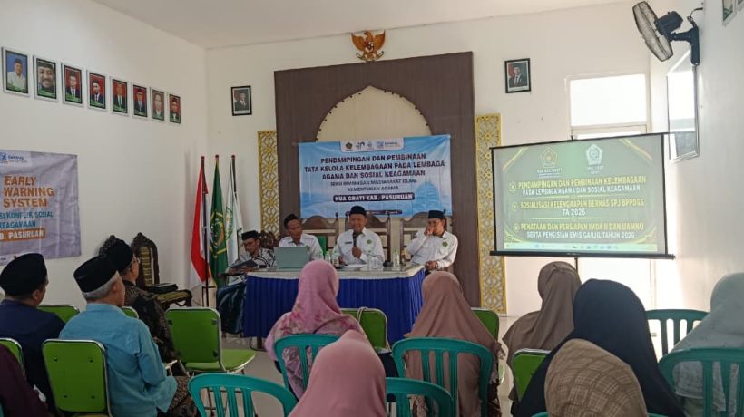 Cegah Potensi Konflik Sosial, KUA Pusaka Grati Gelar EWS Bersama 50 Tokoh Agama dan Kepala Madin