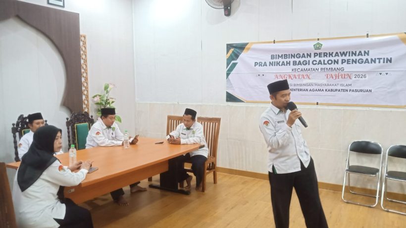 KUA Kecamatan Rembang Gelar Bimwin Angkatan XXIII, Bekali Calon Pengantin Kunci Keluarga Sakinah dan Sehat