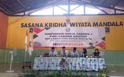 PGRI Cabang Kraton Gelar Konferensi Kerja Cabang I Masa Bakti XXIII di SDN Plinggisan
