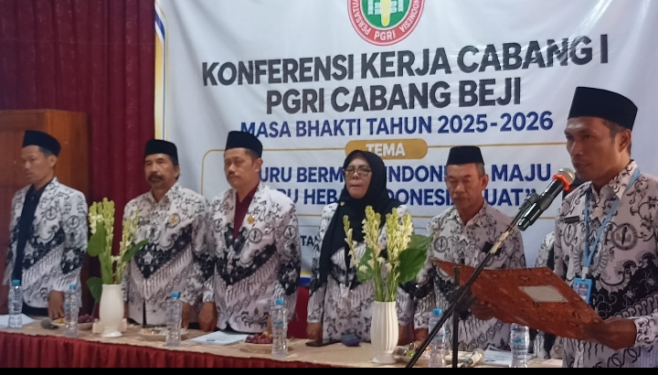 PC PGRI Beji Gelar Konferensi Kerja Cabang Ke-I di SDN Baujeng II