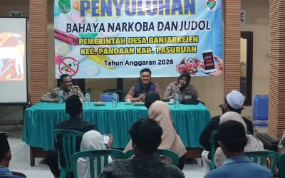 Pemdes Banjarkejen dan Polsek Pandaan Gelar Penyuluhan Bahaya Narkoba serta Judi Online, Kades Beri Apresiasi