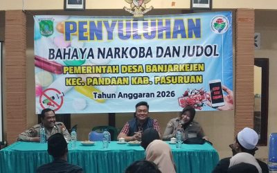 Pemdes Banjarkejen dan Polsek Pandaan Gelar Penyuluhan Bahaya Narkoba serta Judi Online, Kades Beri Apresiasi