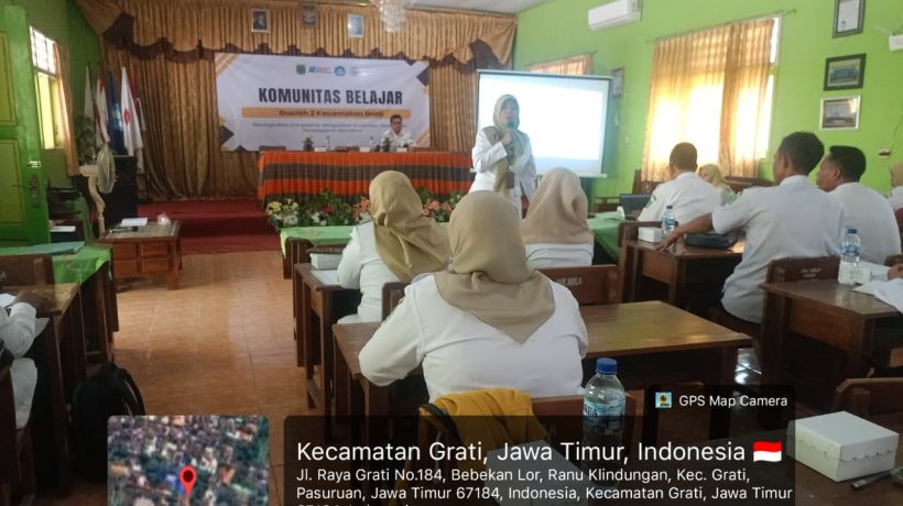Tingkatkan Mutu Pembelajaran, Kombel Guslah II Kecamatan Grati Gelar Pelatihan Penggunaan AI