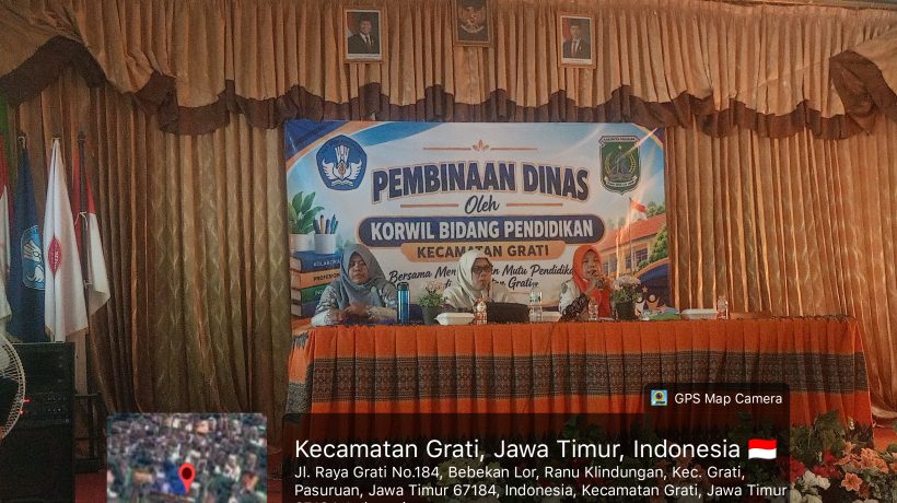 Tingkatkan Mutu Manajemen Sekolah, Korwilcam Pendidikan Grati Gelar Pembinaan Dinas dan Praktik Coaching