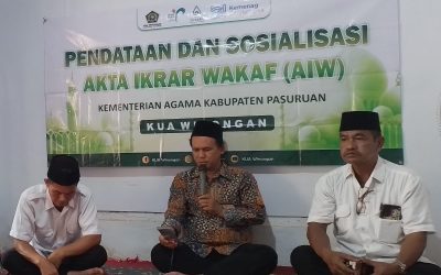 Sosialisasi AIW, Kepala KUA Winongan : Tonggak Awal Berpindahnya Kepemilikan Aset