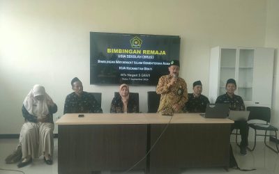 Siapkan Generasi Berkarakter, KUA Pusaka Grati Gelar Bimbingan Remaja Usia Sekolah di MTsN 5 Pasuruan