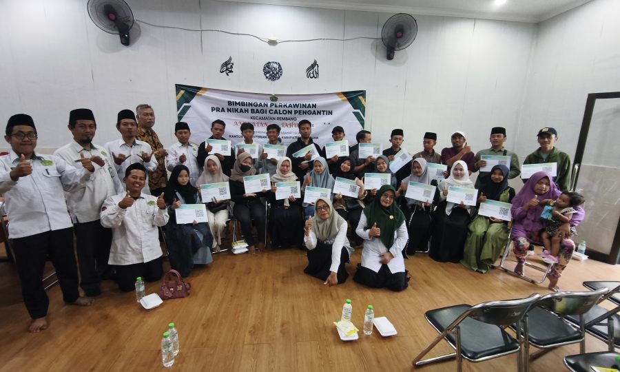 KUA Pusaka Rembang Gelar Bimwin Angkatan XXIV, Bekali Calon Pengantin Kesetaraan Hak dan Perencanaan Keluarga