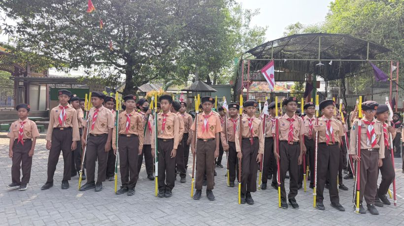 Tumbuhkan Kemandirian dan Kedisiplinan Siswa, SDN Dermo 1 Bangil Gelar Perjusa