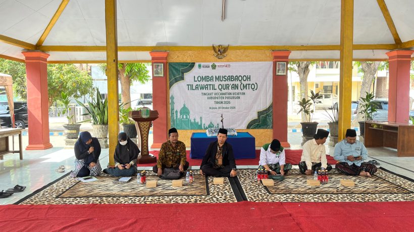 Jaring Qari-Qariah Terbaik, Kecamatan Kejayan Gelar Seleksi MTQ Tingkat Kecamatan